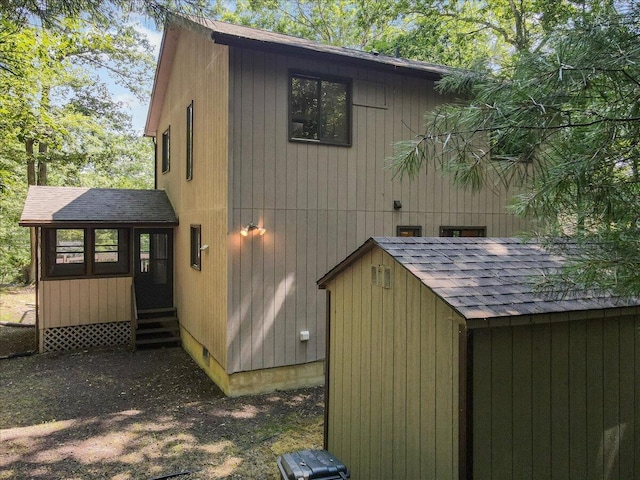 5913 NE Decker Rd NE, Bushkill, PA 18324 - view of shed with entry steps