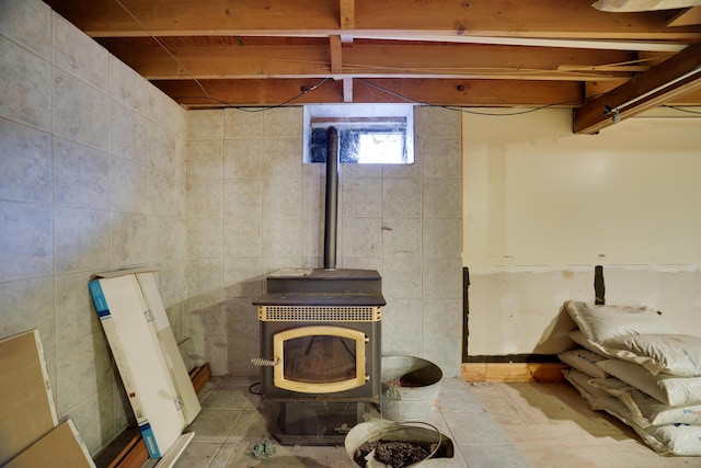 1703 Wallace St, Stroudsburg, PA 18360 - detailed view of a wood stove