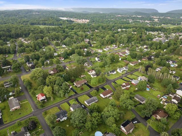 1703 Wallace St, Stroudsburg, PA 18360 - aerial overview of property's location with a mountain backdrop