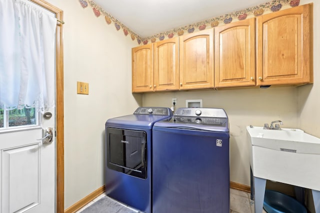 136 Outlook Ct, East Stroudsburg, PA 18302 - washroom with washing machine and clothes dryer and cabinet space