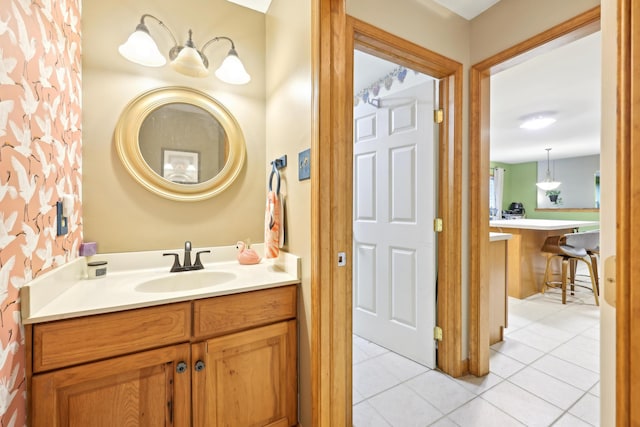 136 Outlook Ct, East Stroudsburg, PA 18302 - bathroom with a sink and tile patterned floors