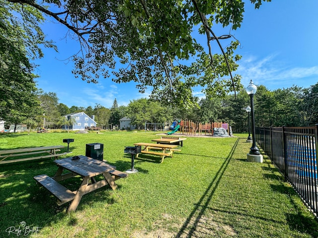 3055 Briarwood Dr, Tobyhanna, PA 18466 - view of community featuring a playground and view of scattered trees