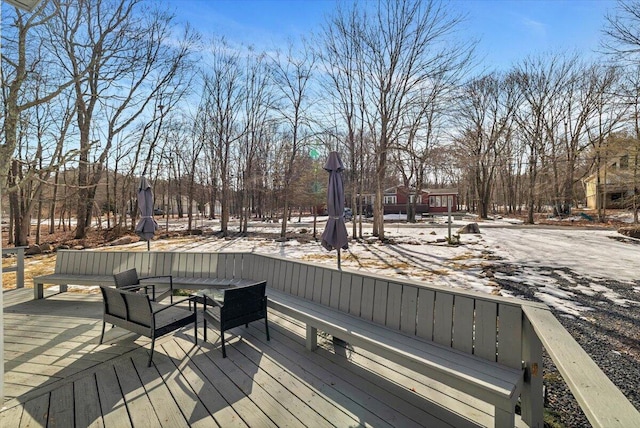 view of wooden terrace