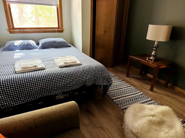 251 Dorchester Dr, Bushkill, PA 18324 - bedroom featuring wood finished floors and baseboards