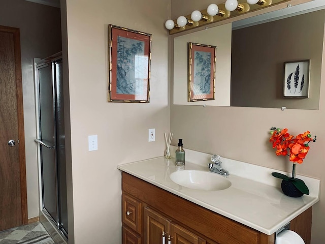 251 Dorchester Dr, Bushkill, PA 18324 - full bath with vanity and a stall shower