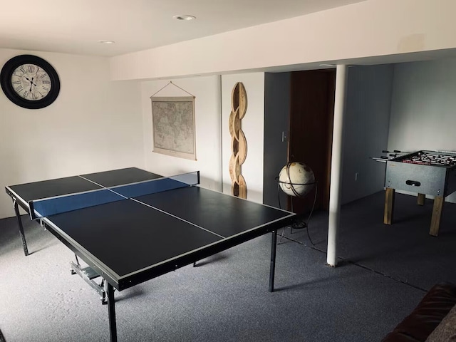 251 Dorchester Dr, Bushkill, PA 18324 - playroom with recessed lighting and carpet floors