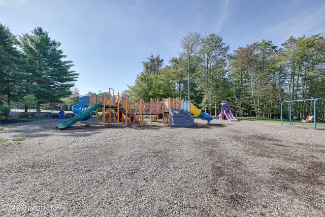 view of community jungle gym