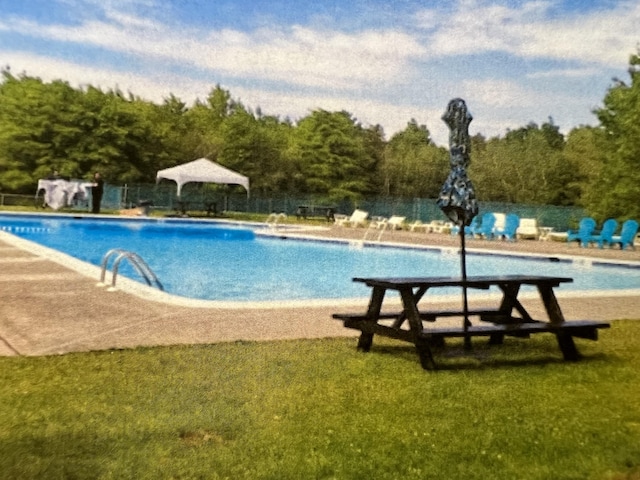 211 Beaver Dam Rd, Long Pond, PA 18334 - community pool featuring a gazebo