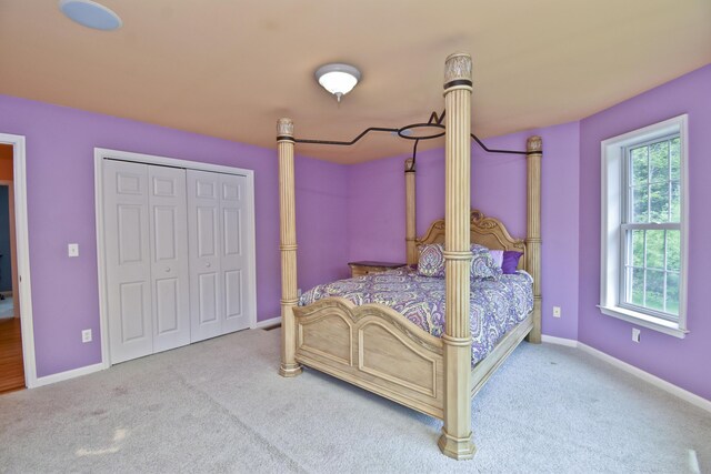 210 Edwin Ln, Stroudsburg, PA 18360 - bedroom with carpet flooring, baseboards, and a closet