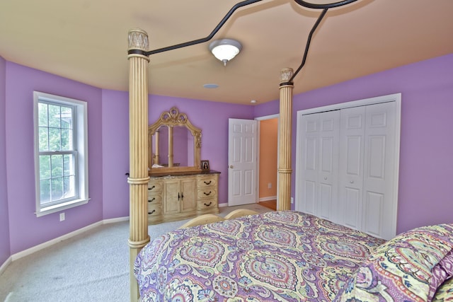 210 Edwin Ln, Stroudsburg, PA 18360 - bedroom with carpet floors, baseboards, and a closet