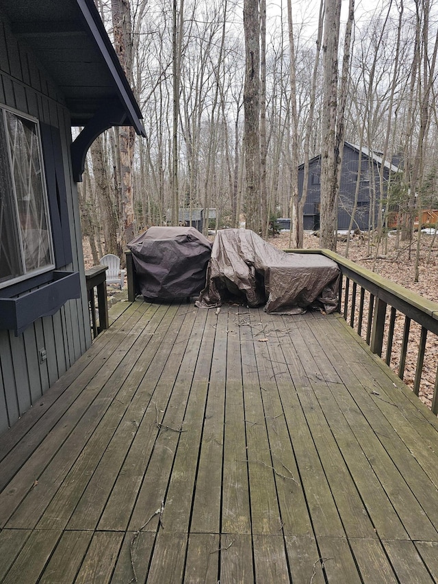 view of wooden terrace