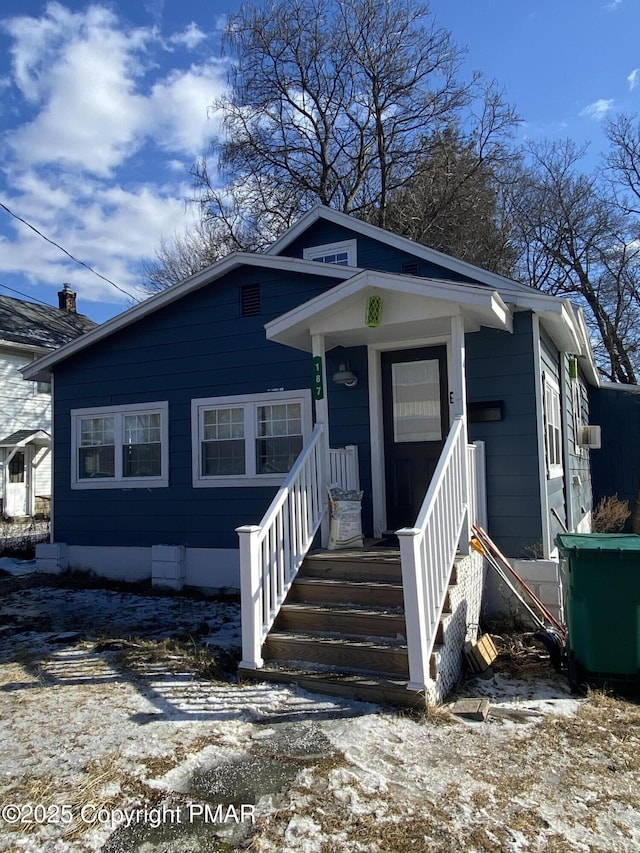 view of front of home