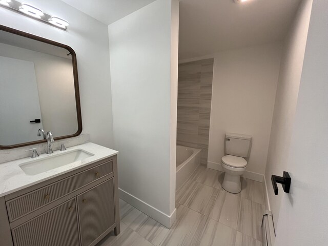 3015 Mountain Ter, Stroudsburg, PA 18360 - full bathroom with vanity and a baseboard radiator