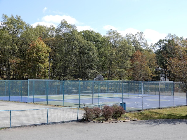 124 Segatti Cir, Bushkill, PA 18324 - view of tennis court featuring community basketball court