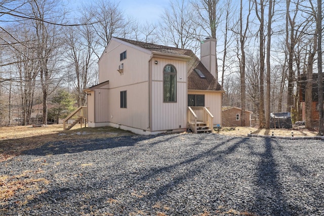 exterior space with entry steps
