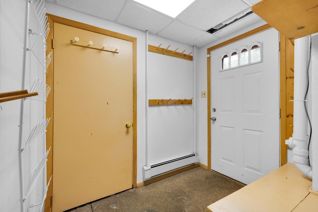 4620 Buck Valley Cir E, Stroudsburg, PA 18301 - entrance foyer featuring a baseboard heating unit and a paneled ceiling