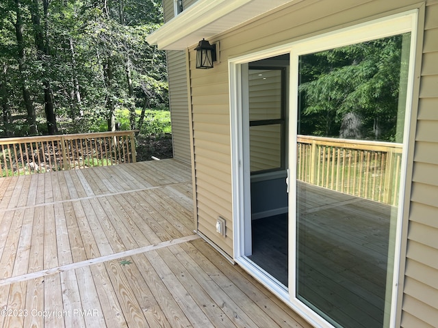 view of wooden terrace