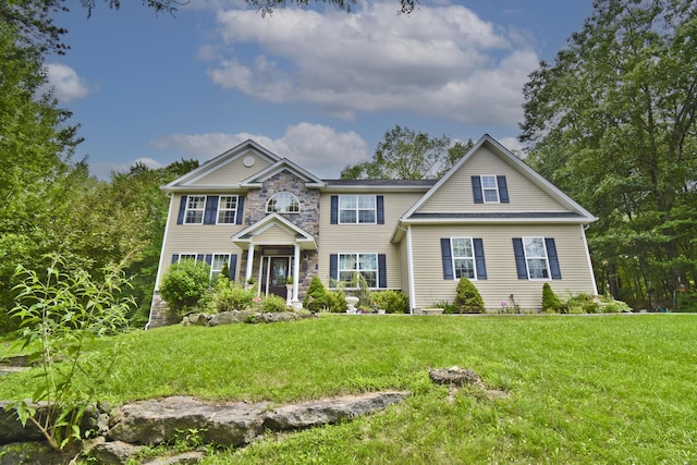 603 Washington Xing, East Stroudsburg, PA 18301 - view of front of home with a front lawn