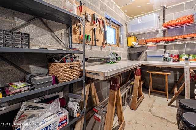 view of storage room