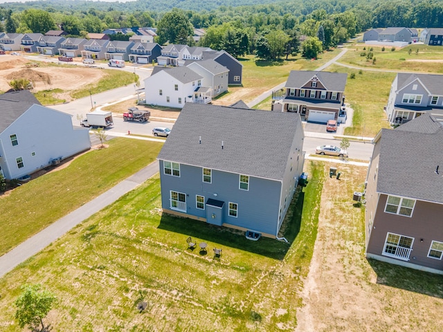 aerial perspective of suburban area