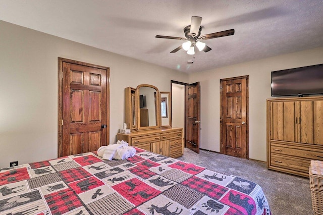 54 Spencer Ln, Albrightsville, PA 18210 - carpeted bedroom featuring ceiling fan