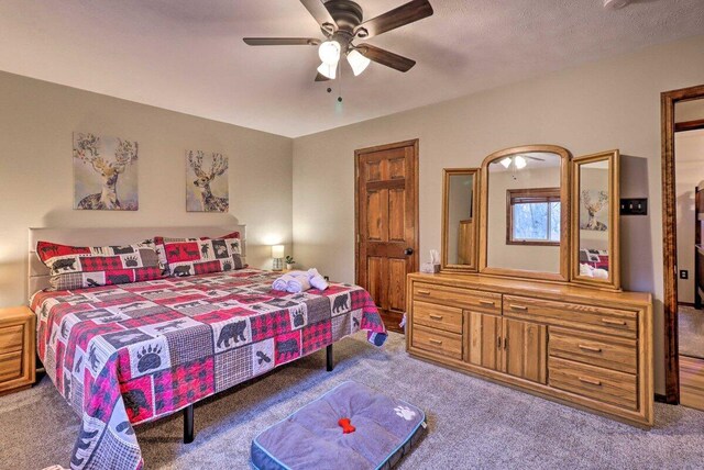 54 Spencer Ln, Albrightsville, PA 18210 - bedroom featuring carpet and ceiling fan
