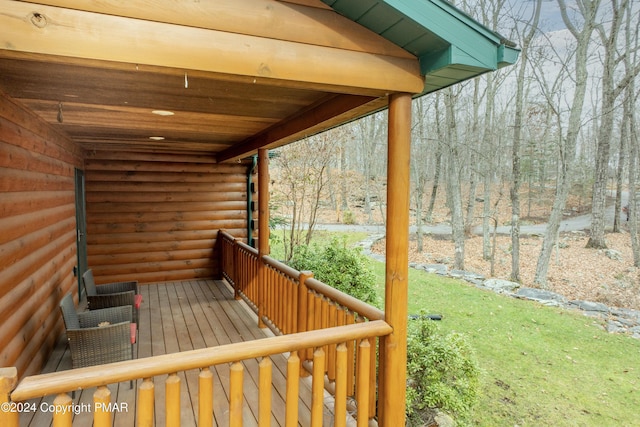 1212 Acacia Dr, Hawley, PA 18428 - view of deck