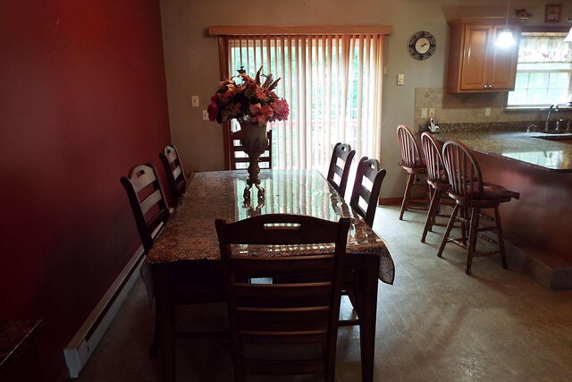 115 Gap View Rd, Milford, PA 18337 - dining room with a baseboard heating unit