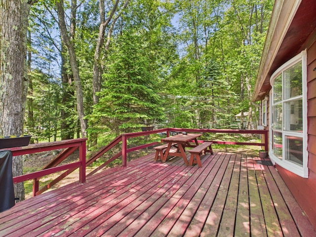 105 Buffalo Trl, Pocono Lake, PA 18347 - view of wooden deck