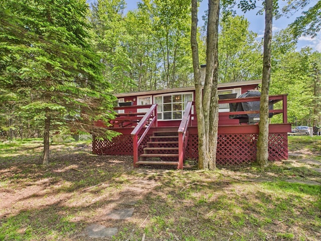 105 Buffalo Trl, Pocono Lake, PA 18347 - view of outdoor structure featuring stairs