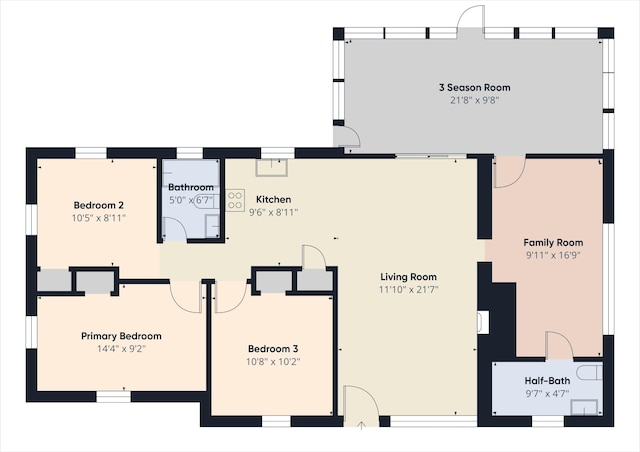 105 Buffalo Trl, Pocono Lake, PA 18347 - floor plan / room layout