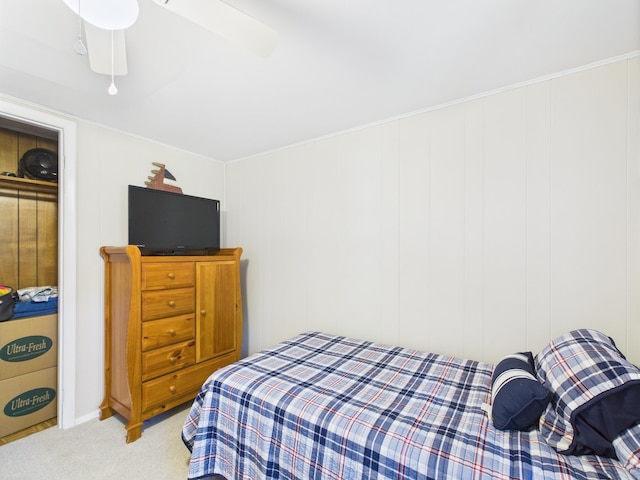 105 Buffalo Trl, Pocono Lake, PA 18347 - carpeted bedroom with ceiling fan