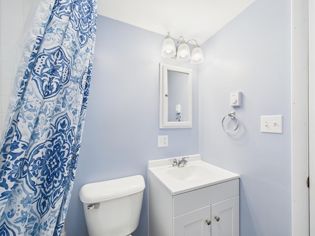 105 Buffalo Trl, Pocono Lake, PA 18347 - full bathroom with vanity, toilet, and curtained shower