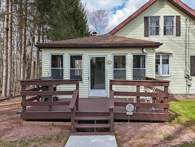 253 Thomas Rd, Blakeslee, PA 18610 - view of front of home featuring a deck