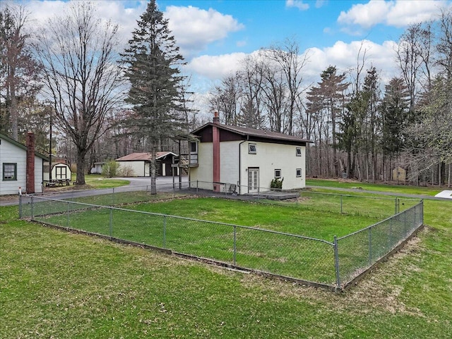 253 Thomas Rd, Blakeslee, PA 18610 - view of home's exterior featuring stucco siding and a chimney