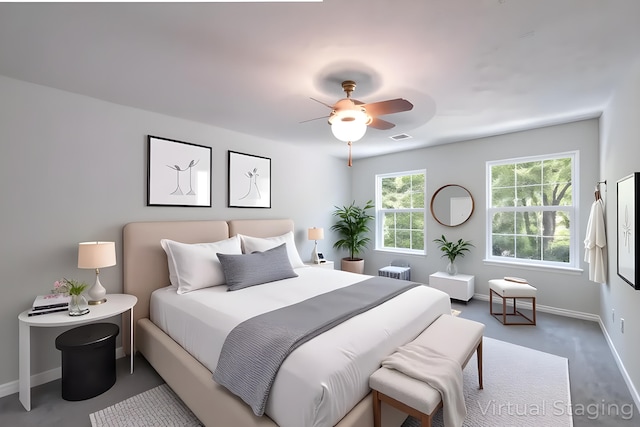 4105 Arbutus Dr Unit 1200, Tobyhanna, PA 18466 - bedroom featuring baseboards and a ceiling fan