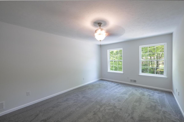 4105 Arbutus Dr Unit 1200, Tobyhanna, PA 18466 - empty room featuring carpet floors, baseboards, ceiling fan, and a textured ceiling