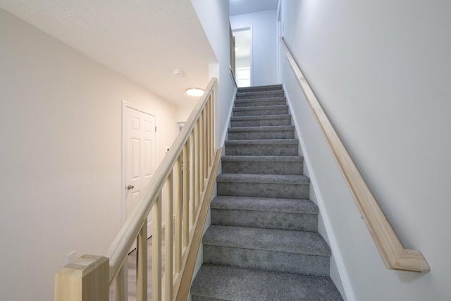 4105 Arbutus Dr Unit 1200, Tobyhanna, PA 18466 - stairway featuring carpet floors and baseboards