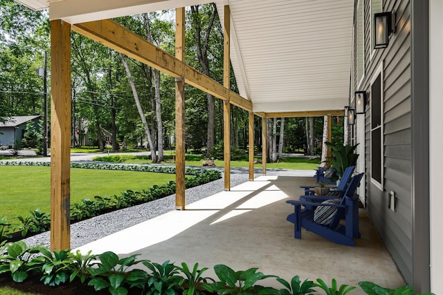 21 Wilde Gln, Albrightsville, PA 18210 - view of patio / terrace with view of scattered trees