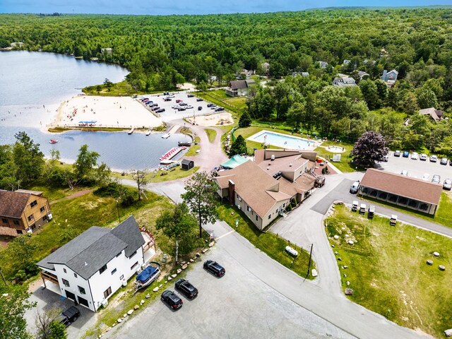 21 Wilde Gln, Albrightsville, PA 18210 - aerial view of a heavily wooded area and a nearby body of water