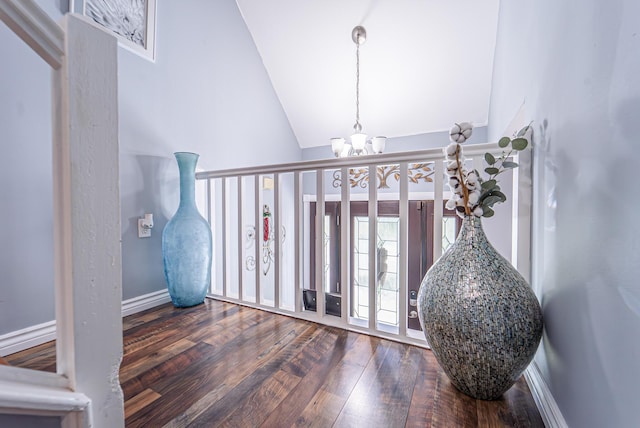 6435 Marvin Gdns, Tobyhanna, PA 18466 - detailed view of a chandelier, wood finished floors, and baseboards