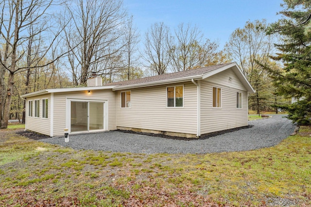 19 Mckinley Ln, Albrightsville, PA 18210 - back of house with a chimney