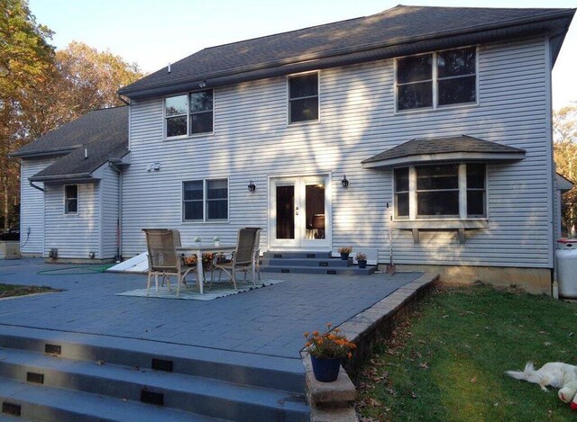 144 Dogwood Dr, Jim Thorpe, PA 18229 - back of house featuring french doors, entry steps, and a patio