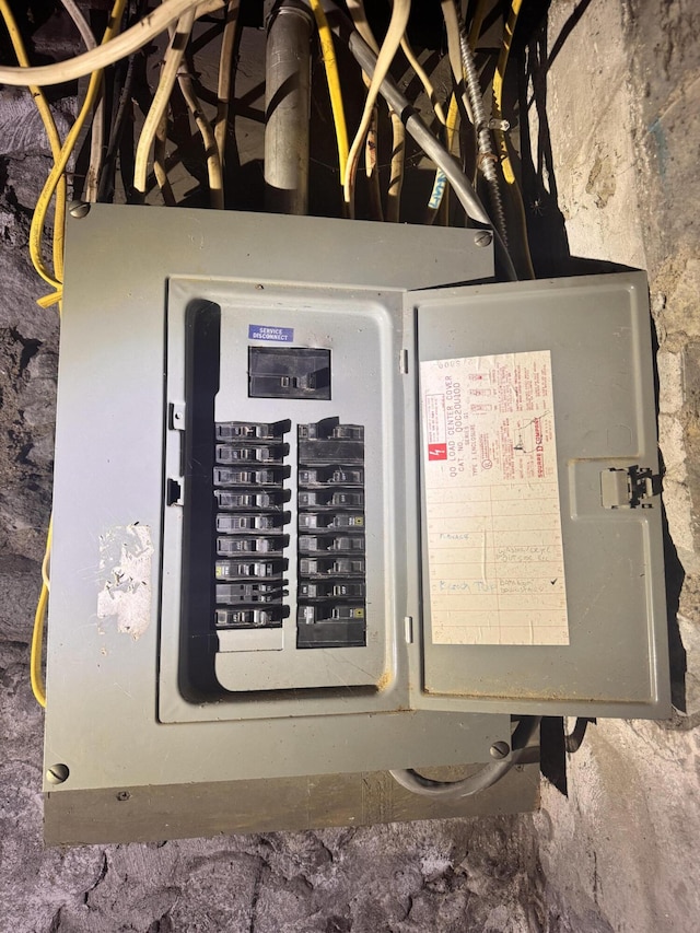 utility room with electric panel