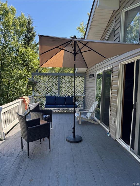 deck featuring an outdoor hangout area