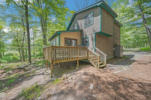 38 N Fairway Dr, Lake Ariel, PA 18436 - rear view of house featuring a deck