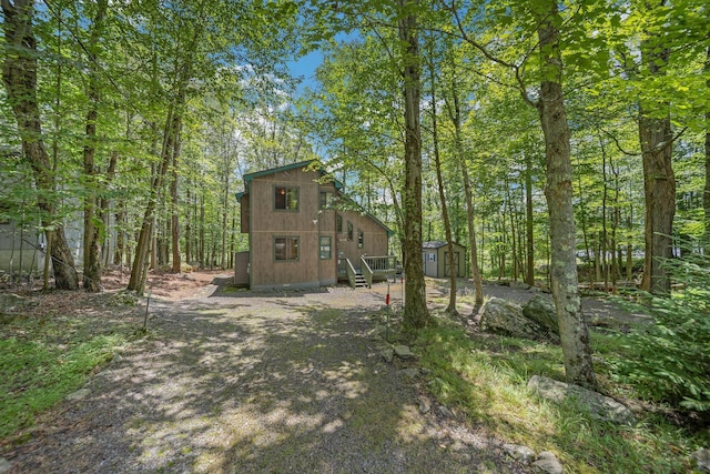 38 N Fairway Dr, Lake Ariel, PA 18436 - back of house with a storage shed