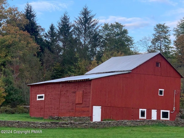 view of barn