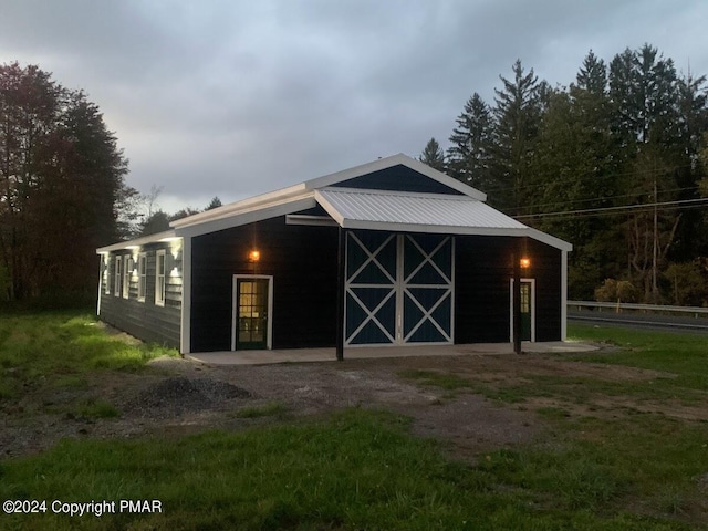 view of outbuilding