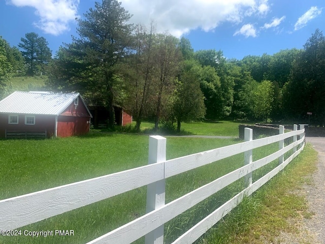 exterior space featuring fence